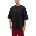 CURVED LOGO TEE BLACK/RED