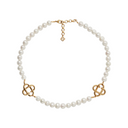 MEDIUM PEARL LOGO NECKLACE