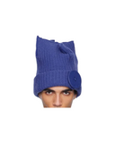 BOX BEANIE IN BLUE