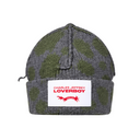 POLKA DOT BEANIE IN GREY GREEN