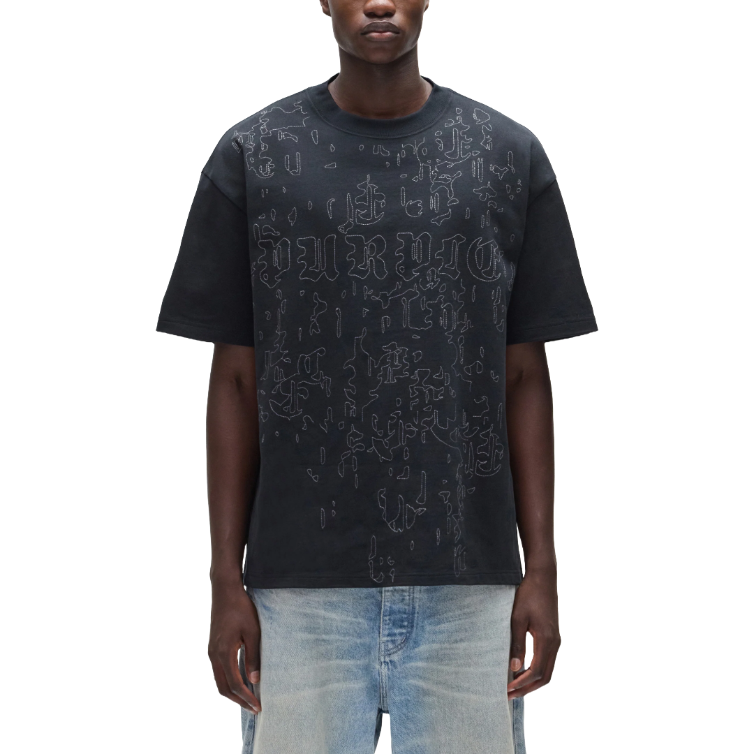 GOTHIC OUTLINES TEE BLACK