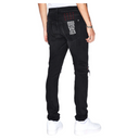 KSUBI VAN WINKLE RED BOTTLE TRASHED DENIM BLACK
