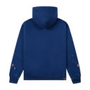 SEQUIN SPLATTER PAINT HOODIE IN BLUE