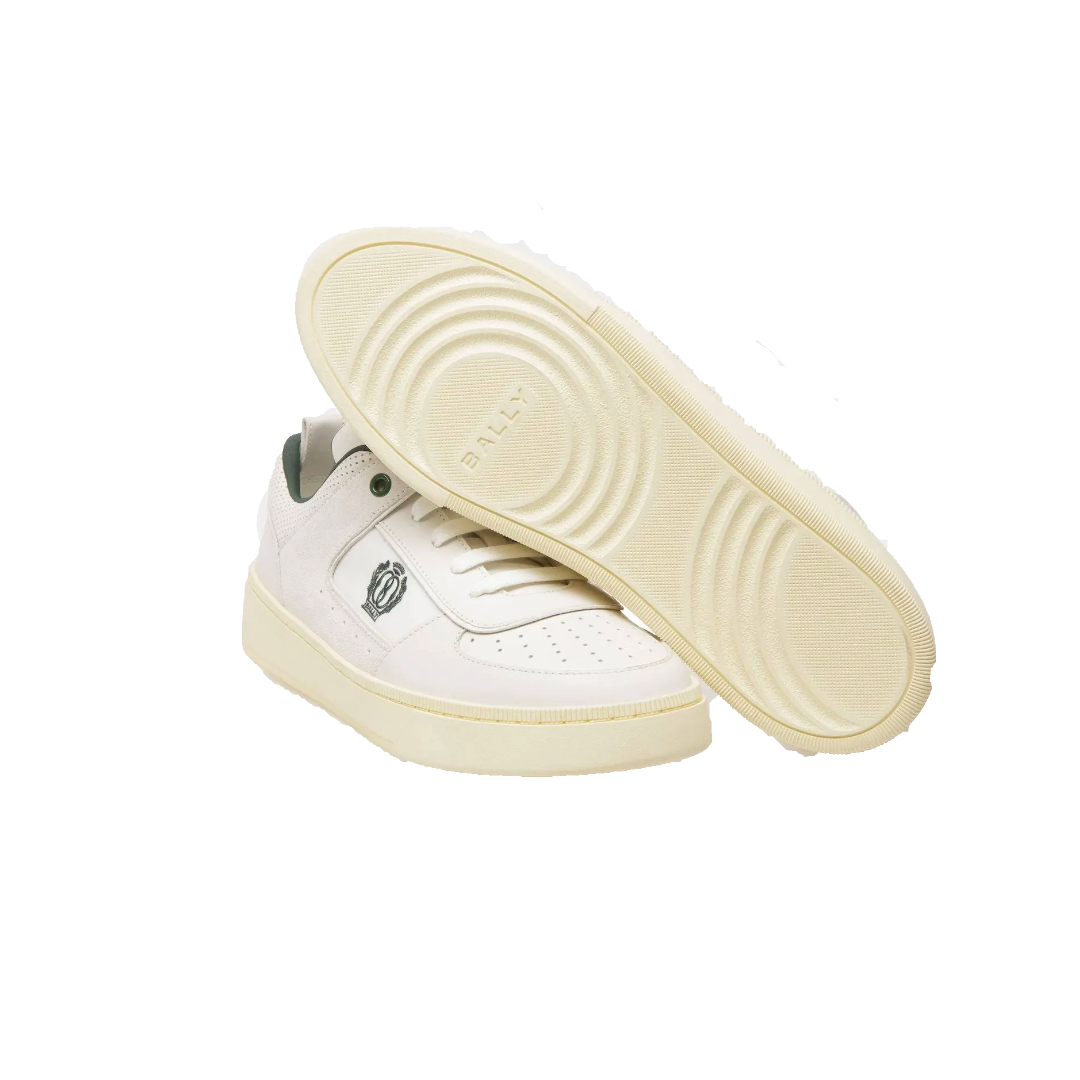 BALLY RIWEIRA-FO RAISE SNEAKERS IN WHITE LEATHER