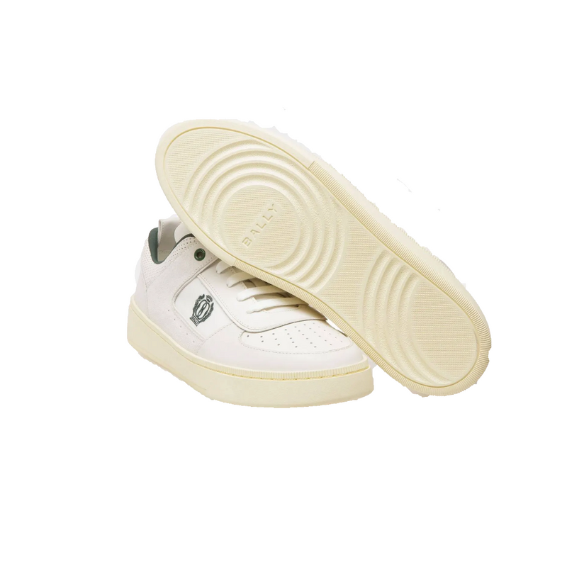 BALLY RIWEIRA-FO RAISE SNEAKERS IN WHITE LEATHER