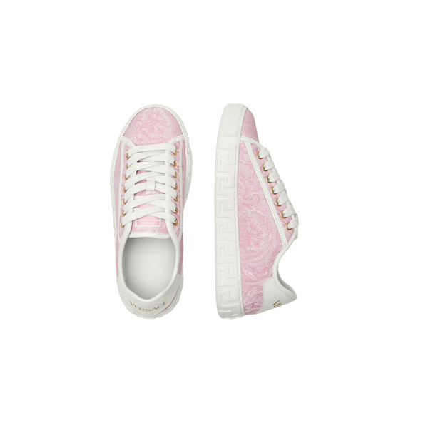 VERSACE BAROCCO GRECA SNEAKERS PINK AND PRINT