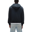 GOTHIC FLAMES HOODIE IN BLACK