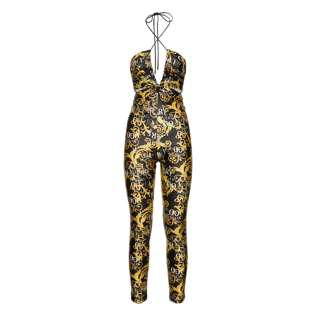 VERSACE JEANS COUTURE SKETCH ALL OVER WOMENS BODY SUIT