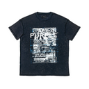 INSIDE OUT TEXTURED TEE IN DARK GRAY