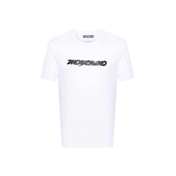 MOSCHINO LOGO PRINT TSHIRT WHITE/BLACK