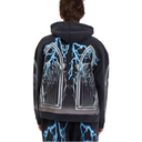 BLUE LIGHTNING ENGINE HOODED PULLOVER