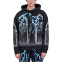 BLUE LIGHTNING ENGINE HOODED PULLOVER