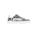 MOSCHINO ALL OVER LOGO LEATHER SNEAKERS