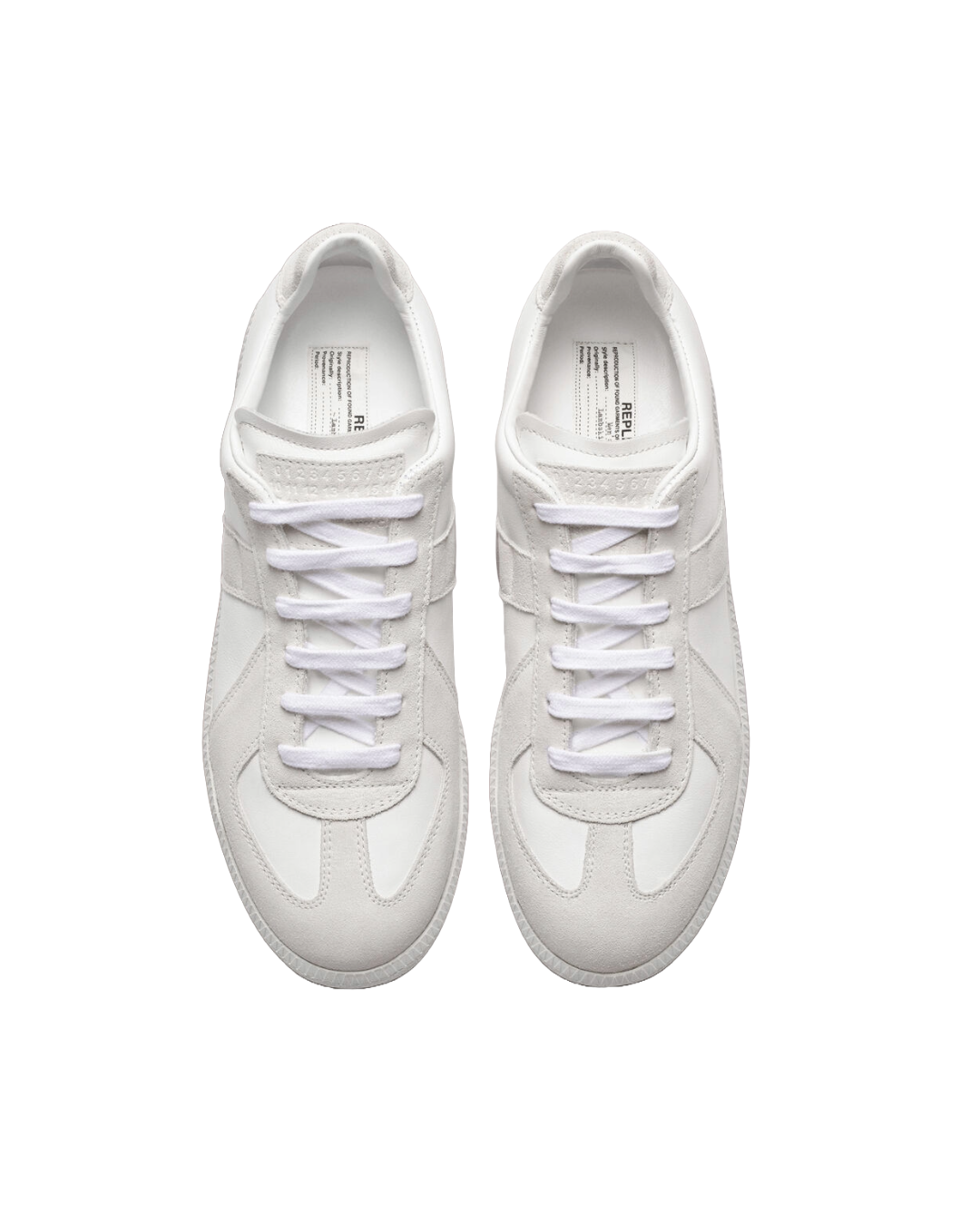 MAISON MARGIELA LOW-TOP REPLICA SNEAKERS WHITE-WHITE