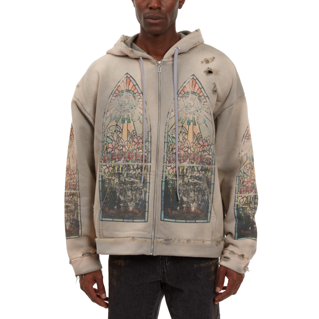 FADED ZIP UP