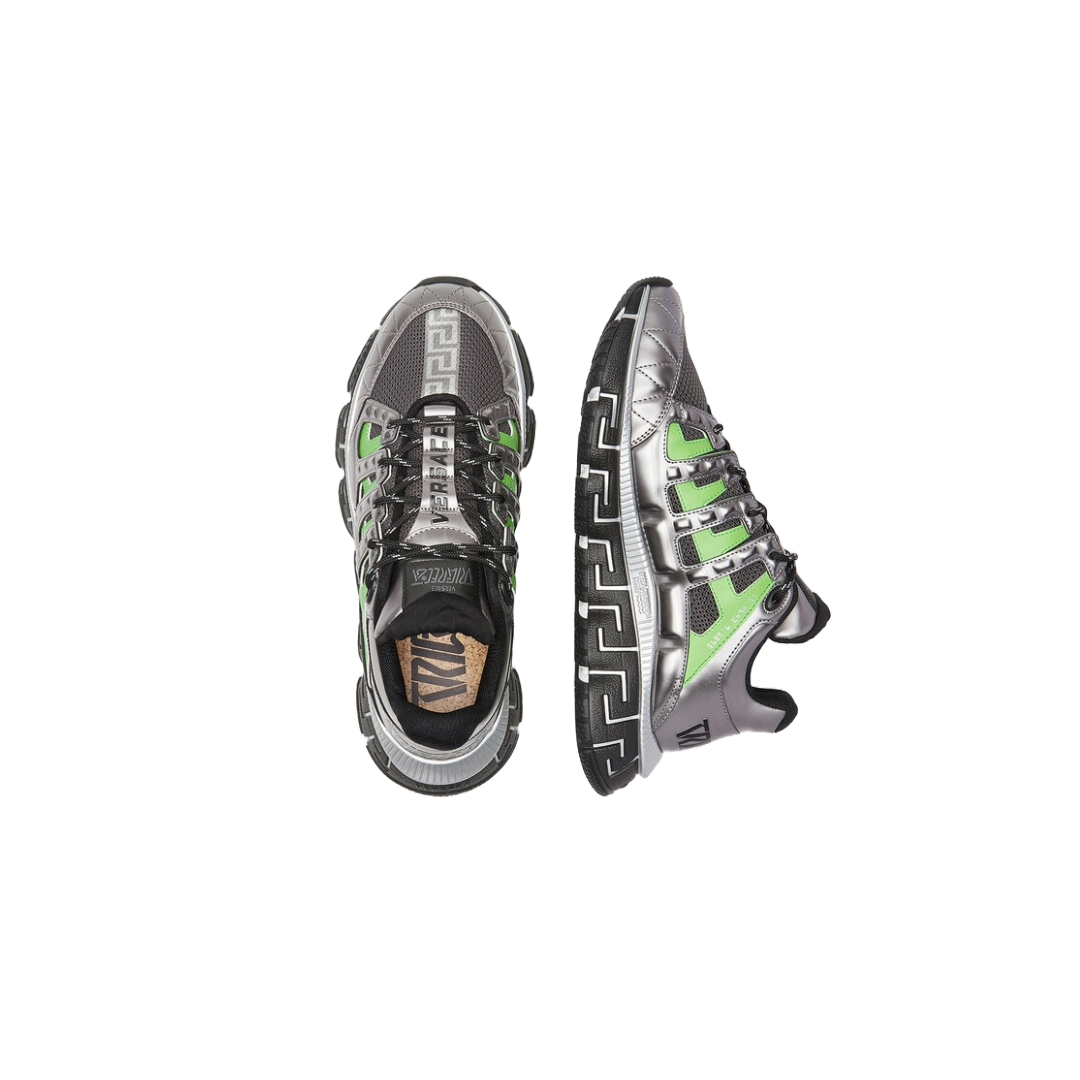 VERSACE TRIGRECA SNEAKERS GREEN/SILVER