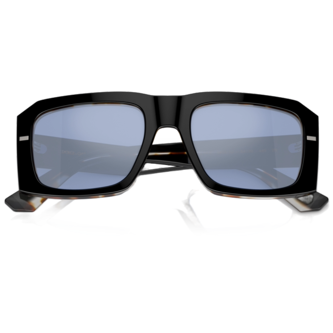 DOLCE & GABBANA SQUARE SUNGLASSES 0DG4430 BLACK/GREY/BLUE