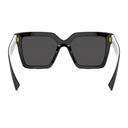 MIU MIU LOGO SQUARE SUNGLASSES WHITE/BLACK