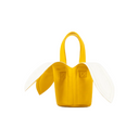 BANANA BUCKET BAG IN YELLOW ECRU