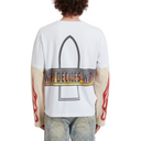 FLAME GLASS DOUBLE JERSEY IN WHITE