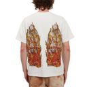 RHINESTONE FLAME GLASS JERSEY WHITE