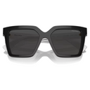 MIU MIU LOGO SQUARE SUNGLASSES WHITE/BLACK