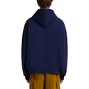 BLUE COTTON HOODIE WITH MARNI MONOLITH PRINT