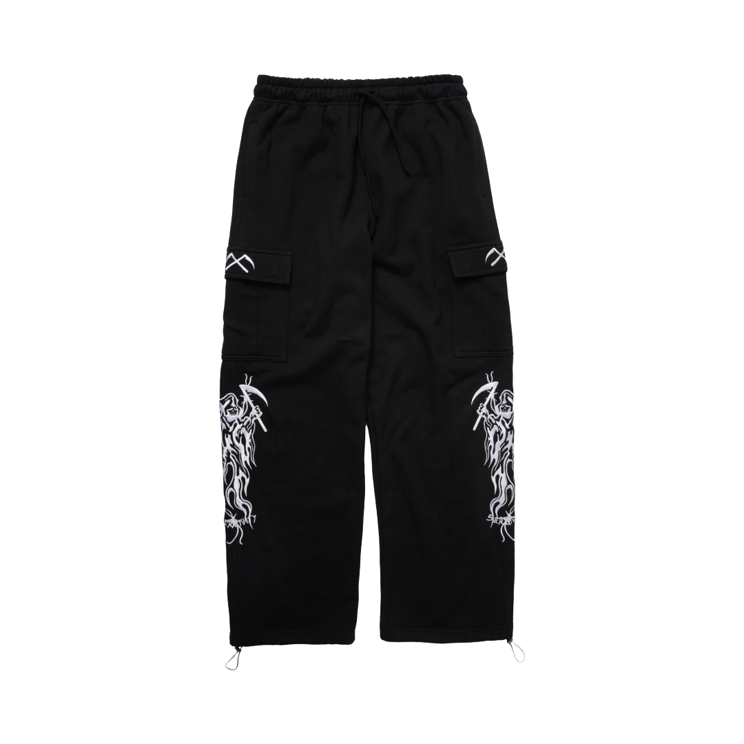 SERENITY BAGGY CARGO SWEAT PANTS
