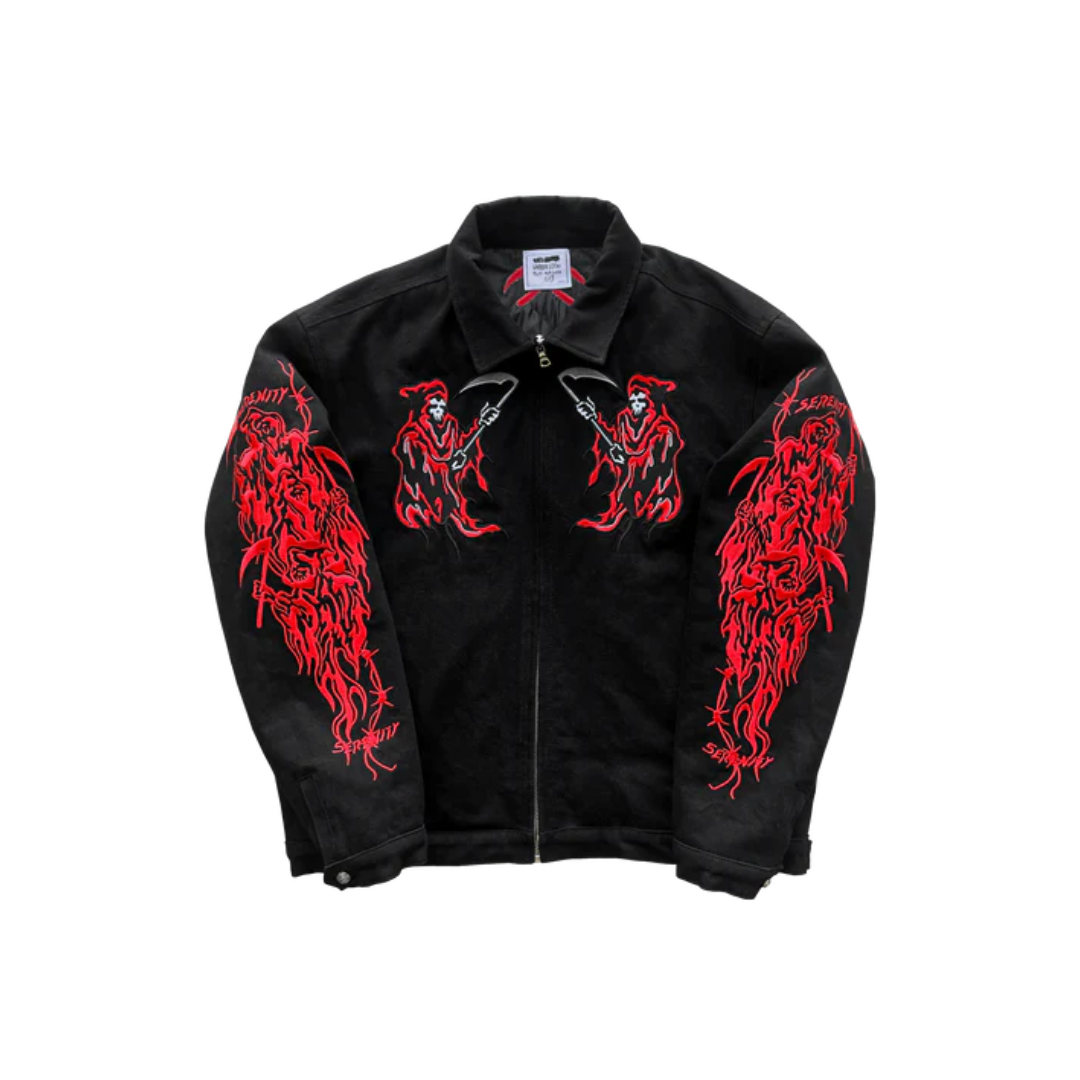 DUELING REAPER BLACK WORK JACKET