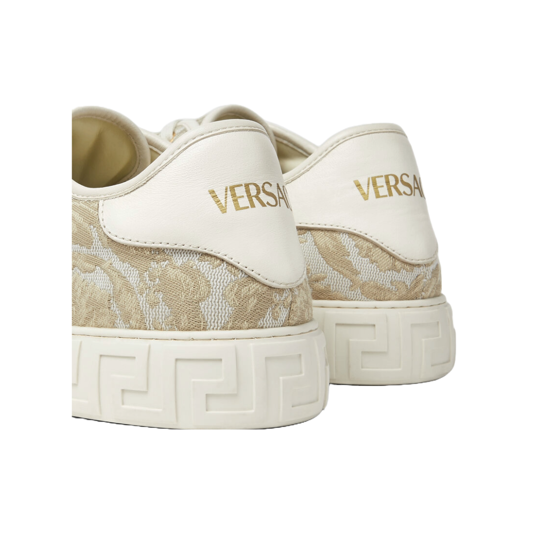 VERSACE BAROCCO GRECA SNEAKERS BEIGE PRINT