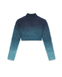 GRADIENT MOHAIR HIGH NECK JUMPER BLUE