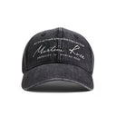 SIGNATURE CAP IN WASHED BLACK