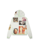 Ricky Waffle Zip-Up Hoodie - White