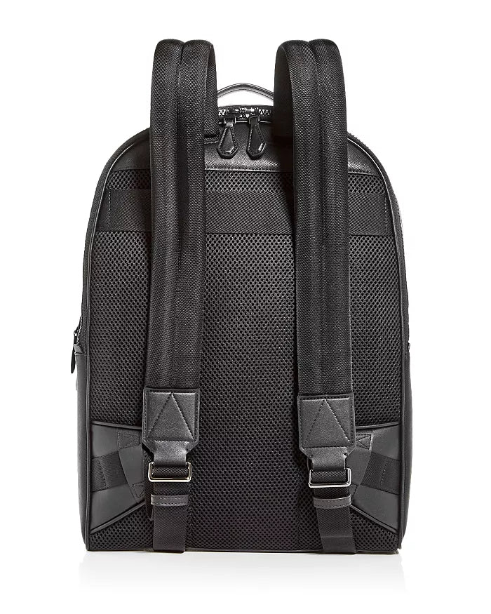 BALLY MAVRICK RECYCLED LEATHER BACKPACK  IN BLACK