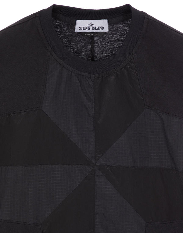 STONE ISLAND STAR INLAY_GARMENT DYED BLACK