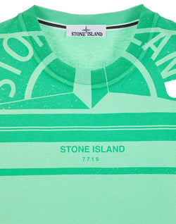 STONE ISLAND 2NS85 'MOSAIC THREE' TSHIRT LIGHT GREEN