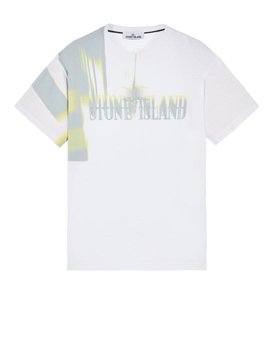 STONE ISLAND 2NS87 MOTION SATURATION ONE WHITE/GREY/YELLOW