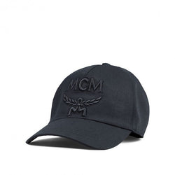 MCM LOGO HAT CAP BLACK