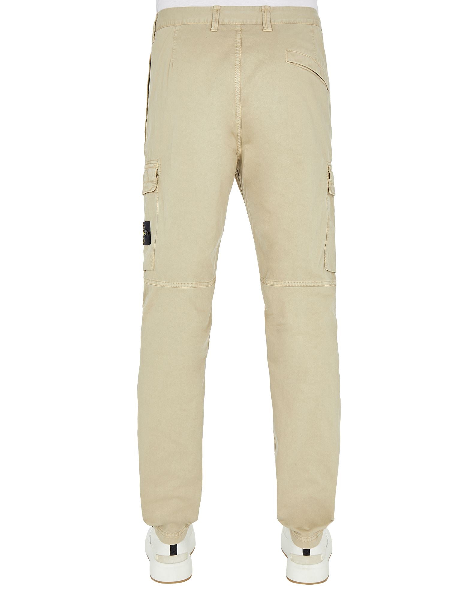 STONE ISLAND STRETCH BROKEN TWIL_ GARMENT DYED 'OLD' TREATMENT  BEIGE