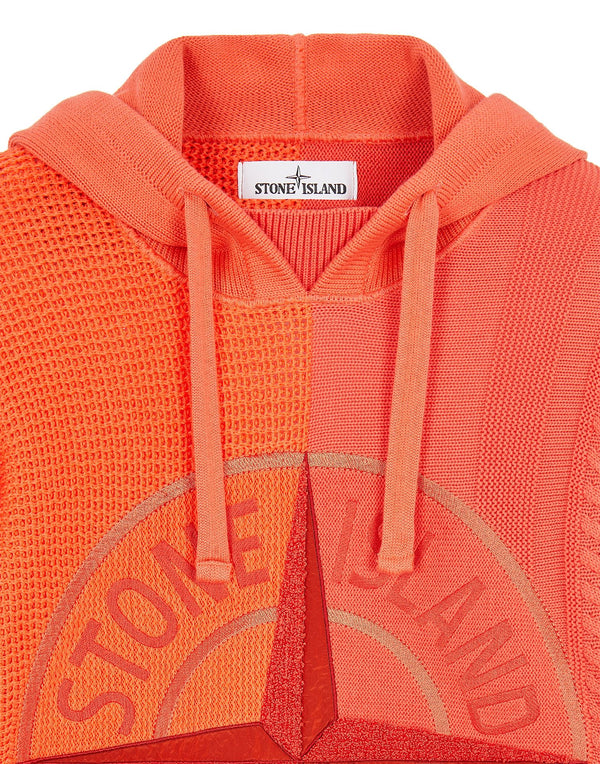 STONE ISLAND MERCERISED COTTON/LINEN + ARAN IN STRETCH COTTON  ORANGE