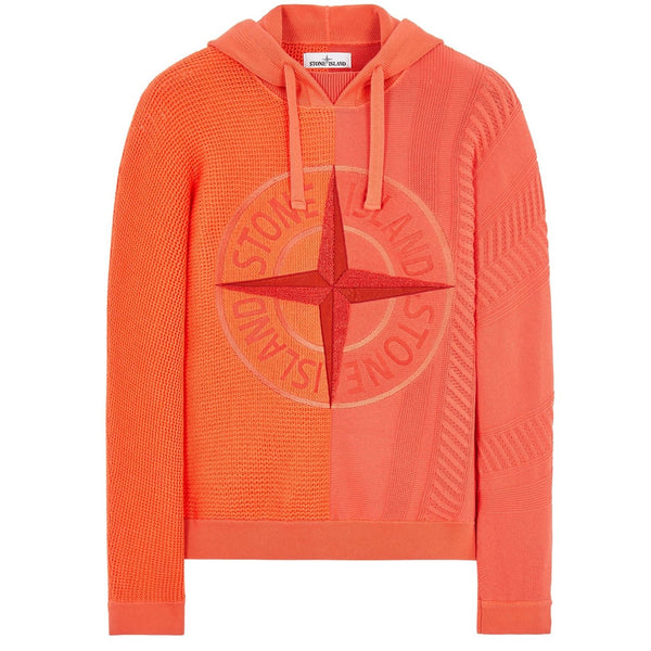 STONE ISLAND MERCERISED COTTON/LINEN + ARAN IN STRETCH COTTON  ORANGE