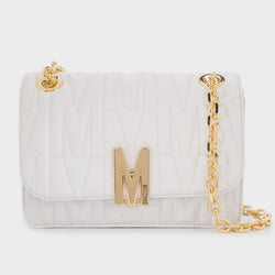 MOSCHINO COUTURE QUILTED M BAG WHITE