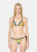 VERSACE BAROCCO GODDESS BIKINI BOTTOM MAUVELOUS+CITRON