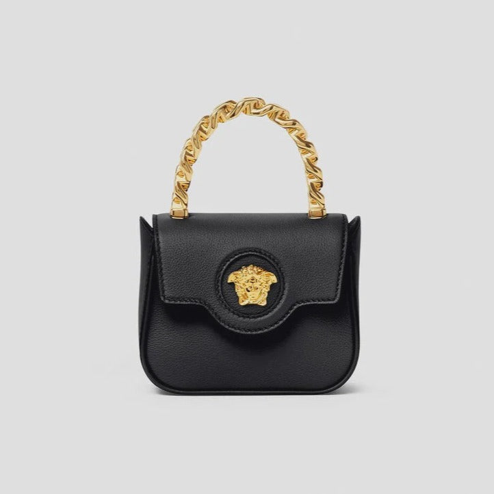 Versace Black La Medusa Handbag