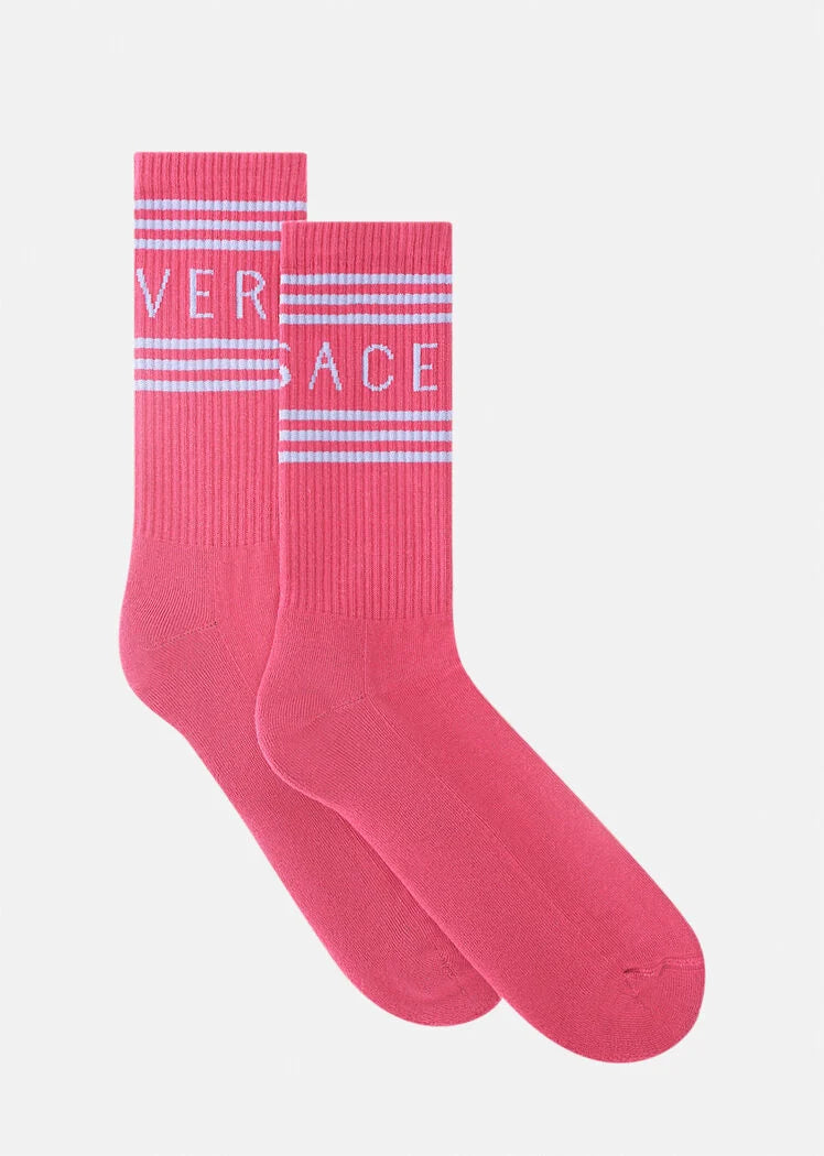 VERSACE 90'S VINTAGE LOGO SOCKS