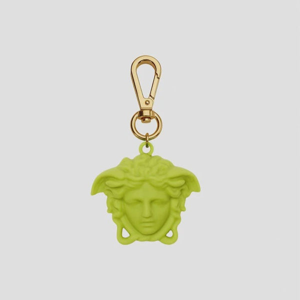 VERSACE MEDUSA SILICONE KEYRING LIME