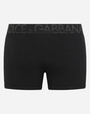 DOLCE&GABBANA TWO-WAY STRETCH BOXER BLACK