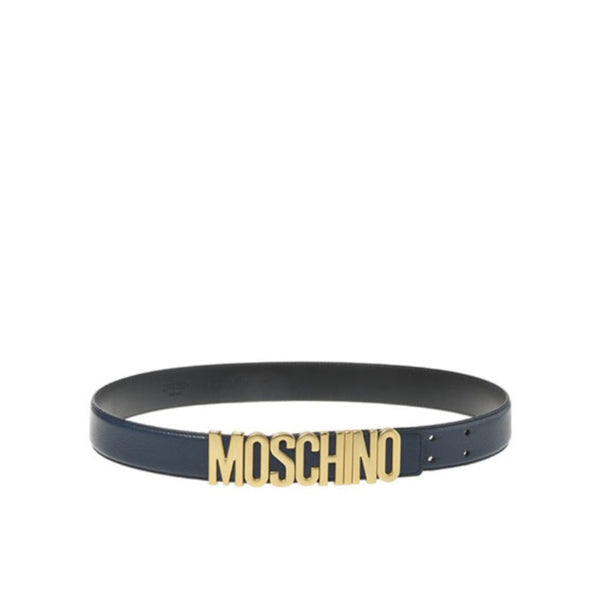 MOSCHINO COUTURE BELT NAVY-GOLD