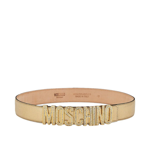 MOSCHINO COUTURE BELT GOLD-CRYSTAL