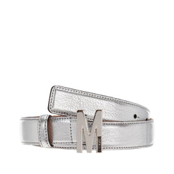 MOSCHINO COUTURE BELT SILVER-SILVER